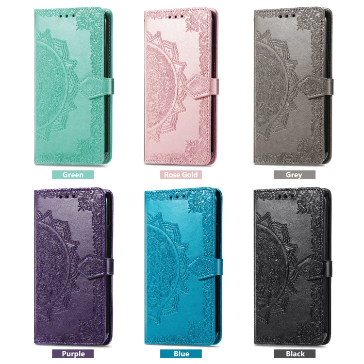 For Blackview A85 Mandala Flower Embossed Leather Phone Case(Rose Gold) by buy2fix