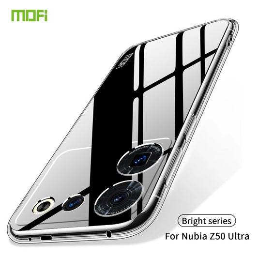 For ZTE Nubia Z50 Ultra MOFI Ming Series Ultra-thin TPU Phone Case(Transparent) by MOFI