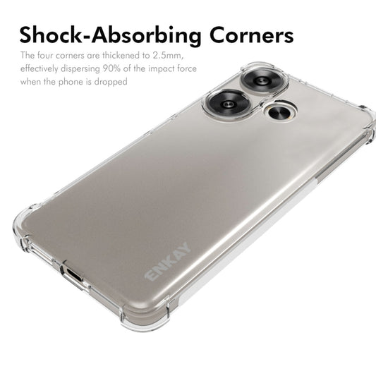 For Redmi Turbo 3 5G ENKAY Hat-Prince Transparent TPU Shockproof Phone Case by ENKAY