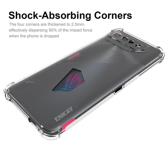For Asus ROG Phone 7 ENKAY Hat-Prince Transparent TPU Shockproof Phone Case by ENKAY