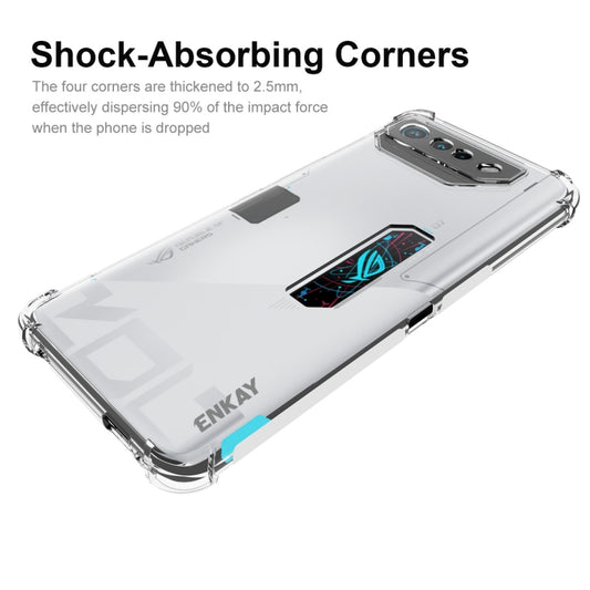 For Asus ROG Phone 7 Ultimate ENKAY Hat-Prince Transparent TPU Shockproof Phone Case by ENKAY