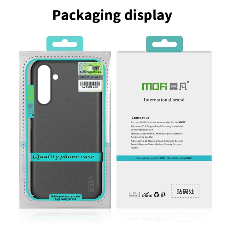 For Samsung Galaxy A34 5G MOFI Fandun Series Frosted PC Ultra-thin All-inclusive Phone Case(Green) by MOFI