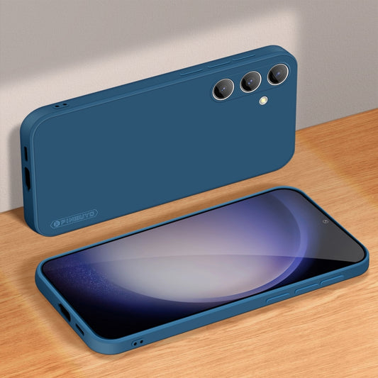 For Samsung Galaxy S24 5G PINWUYO Sense Series Liquid Silicone TPU Phone Case(Blue) by PINWUYO