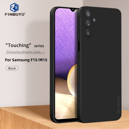 For Samsung Galaxy F15 / M15 PINWUYO Sense Series Liquid Silicone TPU Phone Case(Black) by PINWUYO