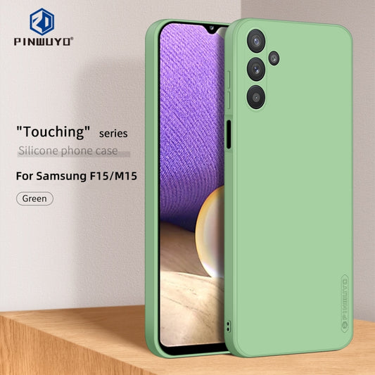 For Samsung Galaxy F15 / M15 PINWUYO Sense Series Liquid Silicone TPU Phone Case(Green) by PINWUYO