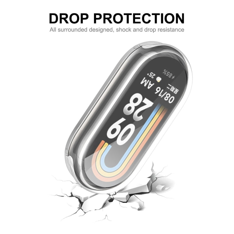 For Xiaomi Mi Band 8 ENKAY Hat-Prince Full Coverage Transparent Soft TPU Case with Screen Protection by ENKAY
