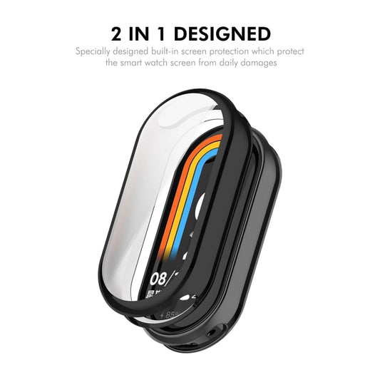 For Xiaomi Smart Band 9 / 9 NFC ENKAY Hat-Prince Full Coverage Transparent Soft TPU Case with Screen Protection by ENKAY