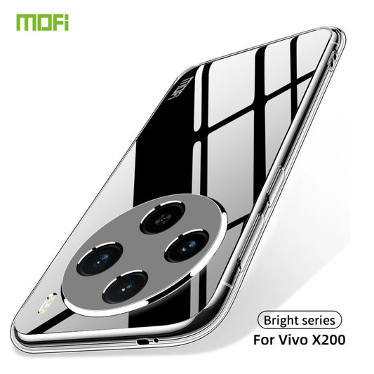 For vivo X200 MOFI Ming Series Ultra-thin TPU Phone Case(Transparent) by MOFI