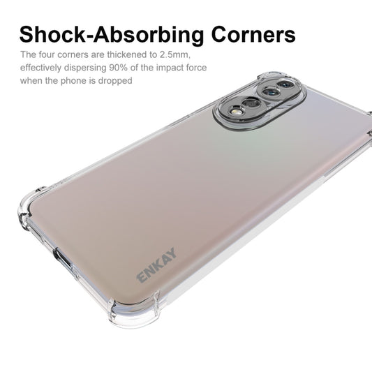 For Honor 90 ENKAY Hat-Prince Transparent TPU Shockproof Phone Case by ENKAY