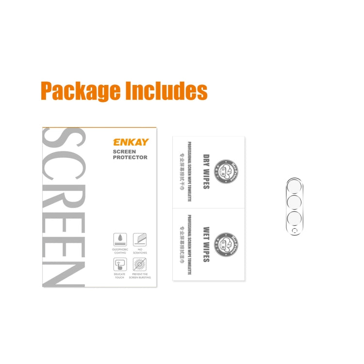 For Smasung Galaxy Z Fold5 ENKAY Hat-Prince 9H Rear Camera Lens Tempered Glass Film(Transparent) by ENKAY