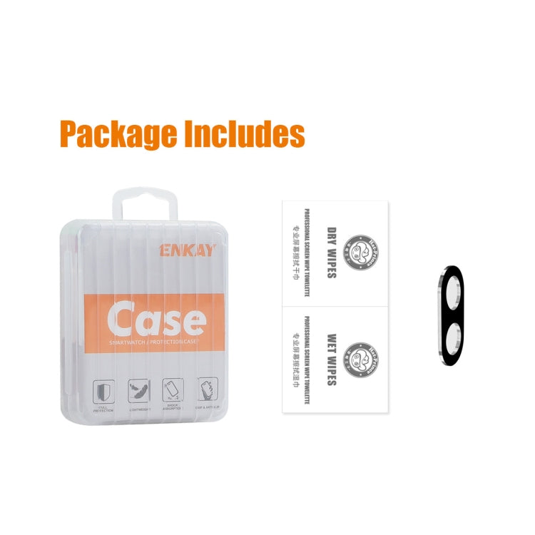 For Samsung Galaxy Z Flip6 ENKAY Hat-Prince 9H Rear Camera Lens Tempered Glass Film(Black) by ENKAY