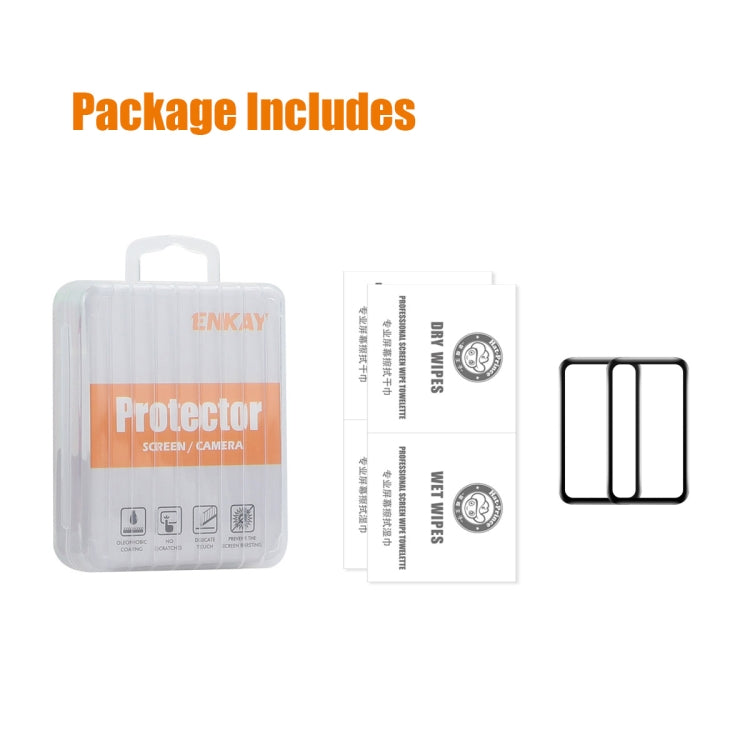 For Xiaomi Smart Band 9 Active 2pcs ENKAY ENKAY 3D Full Coverage Soft PC Edge PMMA HD Screen Film - Screen Protector by ENKAY | Online Shopping UK | buy2fix
