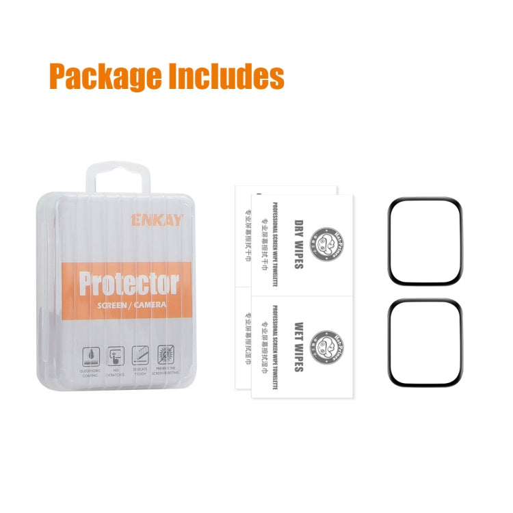 For Xiaomi Smart Band 9 Pro 2pcs ENKAY ENKAY 3D Full Coverage Soft PC Edge PMMA HD Screen Film - Screen Protector by ENKAY | Online Shopping UK | buy2fix