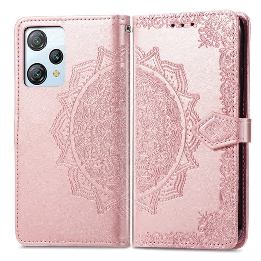 For Blackview A53 Mandala Flower Embossed Leather Phone Case(Rose Gold) by buy2fix