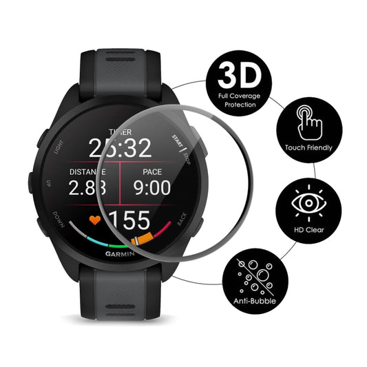 For Garmin Forerunner 165 / 165 Music ENKAY 3D Full Coverage Soft PC Edge PMMA HD Screen Protector Film by ENKAY