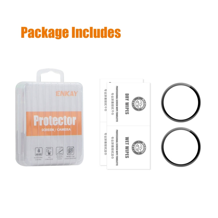 For GarminMove Sport / Trend 2pcs ENKAY 3D Full Coverage Soft PC Edge PMMA HD Screen Protector Film - Screen Protector by ENKAY | Online Shopping UK | buy2fix