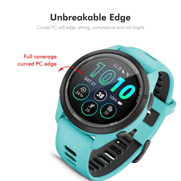For Garmin Forerunner 265S 5pcs ENKAY 3D Full Coverage Soft PC Edge PMMA HD Screen Protector Film - Screen Protector by ENKAY | Online Shopping UK | buy2fix