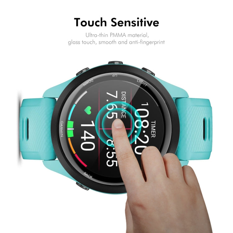 For Garmin Forerunner 265S 5pcs ENKAY 3D Full Coverage Soft PC Edge PMMA HD Screen Protector Film - Screen Protector by ENKAY | Online Shopping UK | buy2fix