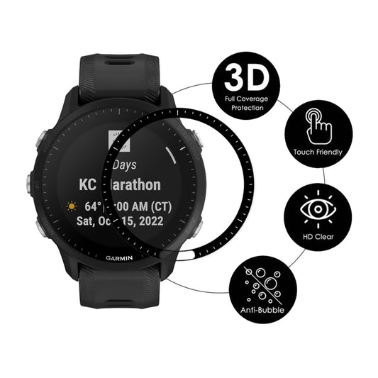For Garmin Forerunner 955 / 955 Solar 5pcs ENKAY 3D Full Coverage Soft PC Edge PMMA HD Screen Protector Film by ENKAY