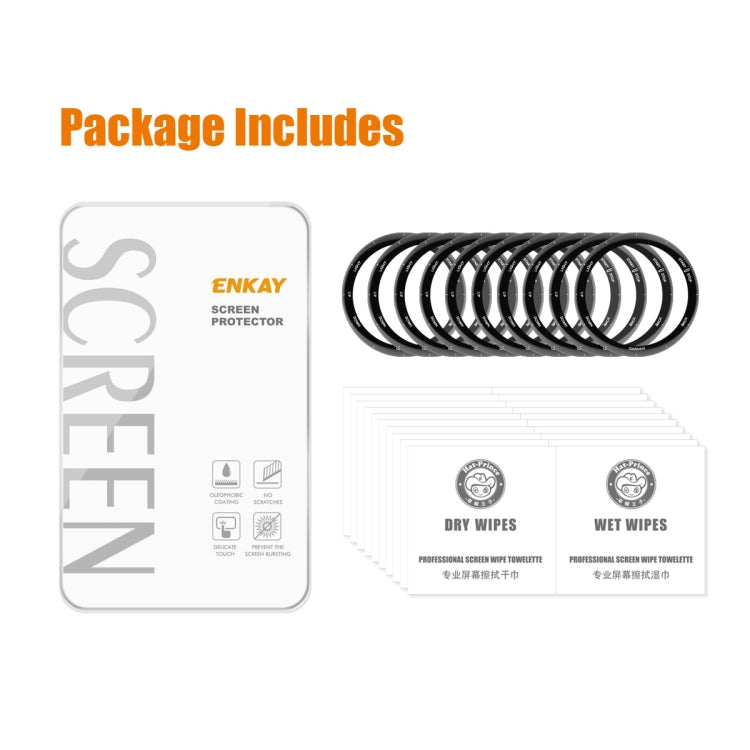 For Garmin Forerunner 158 10pcs ENKAY 3D Full Coverage Soft PC Edge PMMA HD Screen Protector Film - Screen Protector by ENKAY | Online Shopping UK | buy2fix