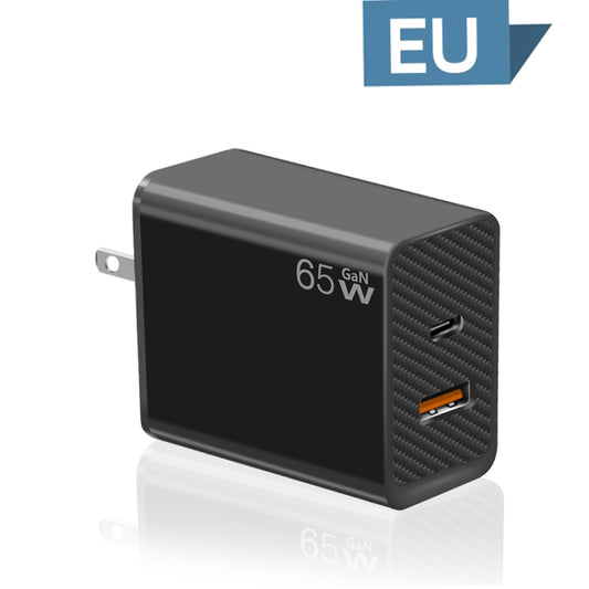GaN PD48W Type-C PD3.0 + USB3.0 Fast Charger ,US Plug(Black) by buy2fix