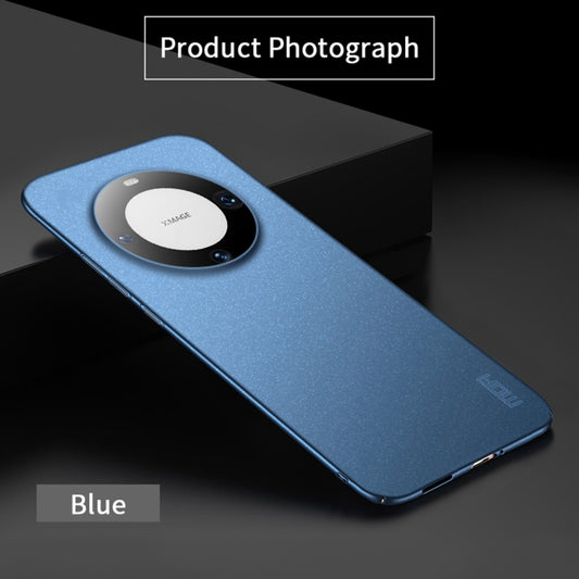 For Huawei Mate 60 Pro MOFI Fandun Series Frosted PC Ultra-thin All-inclusive Phone Case(Blue) by MOFI