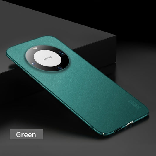 For Huawei Mate 60 Pro MOFI Fandun Series Frosted PC Ultra-thin All-inclusive Phone Case(Green) by MOFI