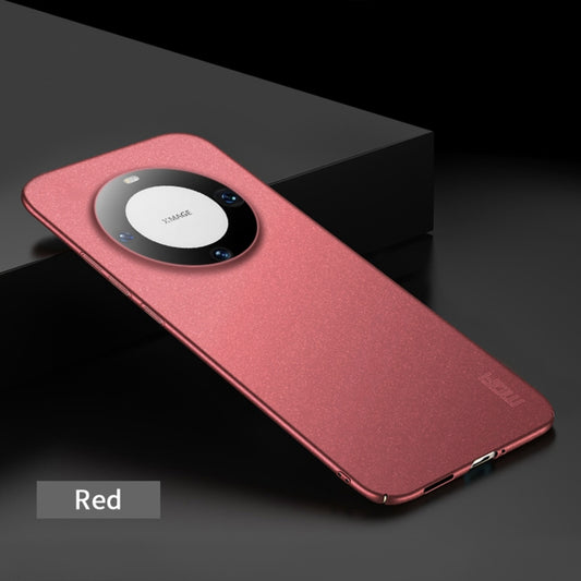 For Huawei Mate 60 Pro MOFI Fandun Series Frosted PC Ultra-thin All-inclusive Phone Case(Red) by MOFI