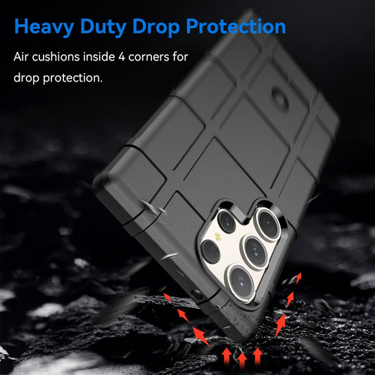 For Samsung Galaxy S24 Ultra Full Coverage Shockproof TPU Phone Case(Black) by buy2fix