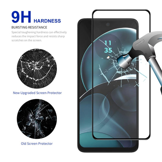 For Motorola Moto G14 2pcs ENKAY Full Glue High Aluminum-silicon Tempered Glass Film by ENKAY