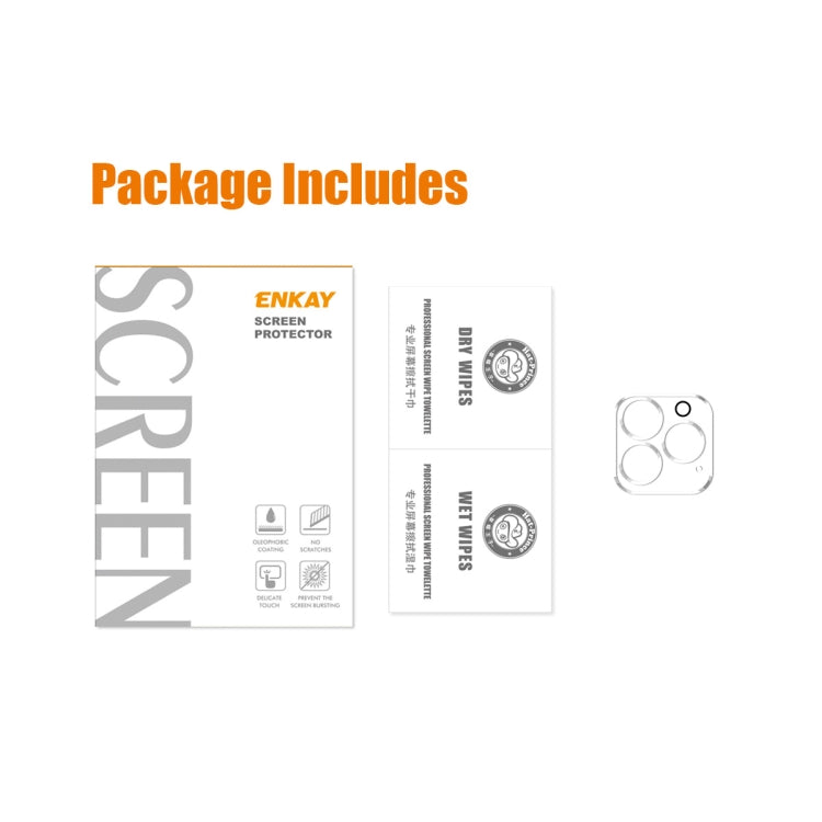 For iPhone 15 Pro / 15 Pro Max ENKAY Hat-Prince 9H Rear Camera Lens Tempered Glass Film by ENKAY