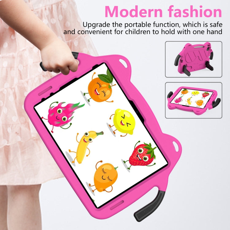 For iPad Pro 11 2025 / 2024 Ice Baby EVA Shockproof Hard PC Tablet Case(RoseRed+Black) by buy2fix