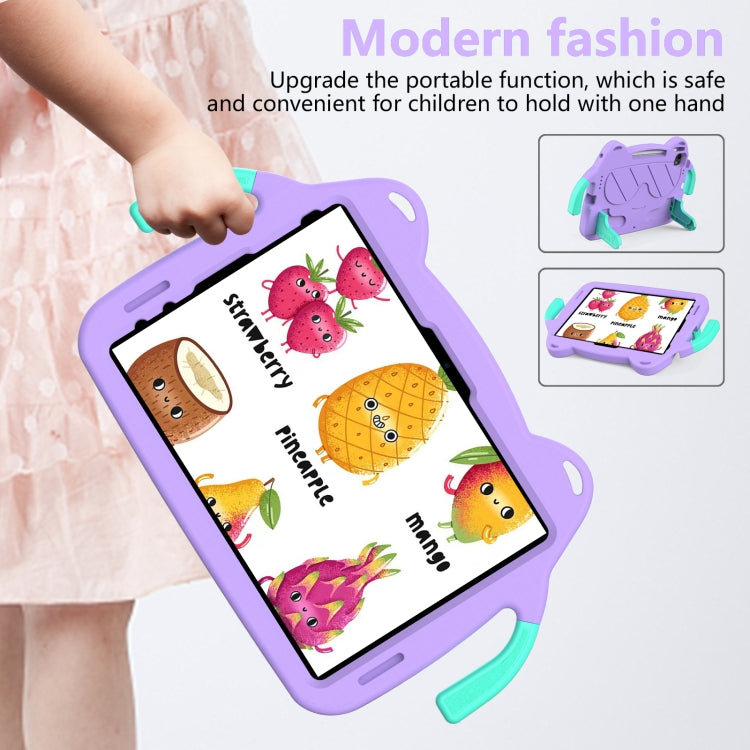 For iPad Pro 11 2025 / 2024 Ice Baby EVA Shockproof Hard PC Tablet Case(LightePurple+Mint Green) by buy2fix