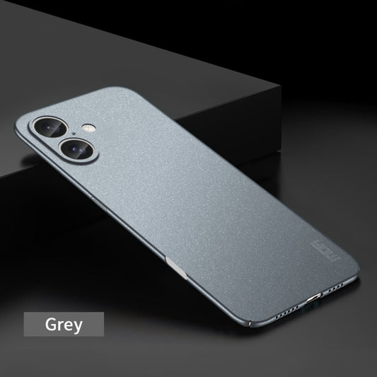 For iPhone 16 Plus MOFI Fandun Series Frosted PC Ultra-thin All-inclusive Phone Case(Gray) by MOFI