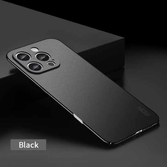 For iPhone 16 Pro MOFI Fandun Series Frosted PC Ultra-thin All-inclusive Phone Case(Black) by MOFI