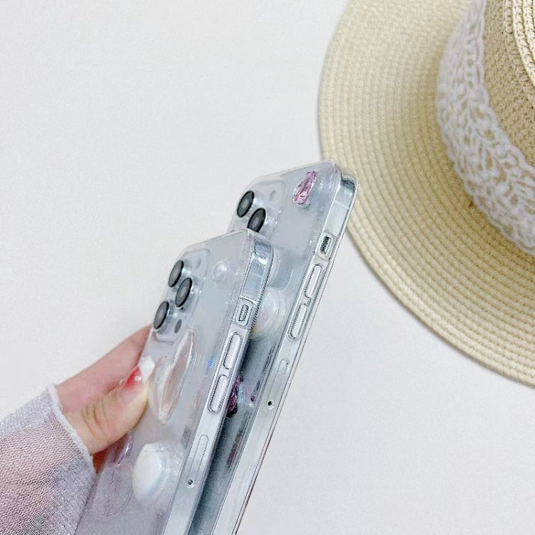 For iPhone 13 Pro Love Epoxy TPU Phone Case(Pink) by buy2fix