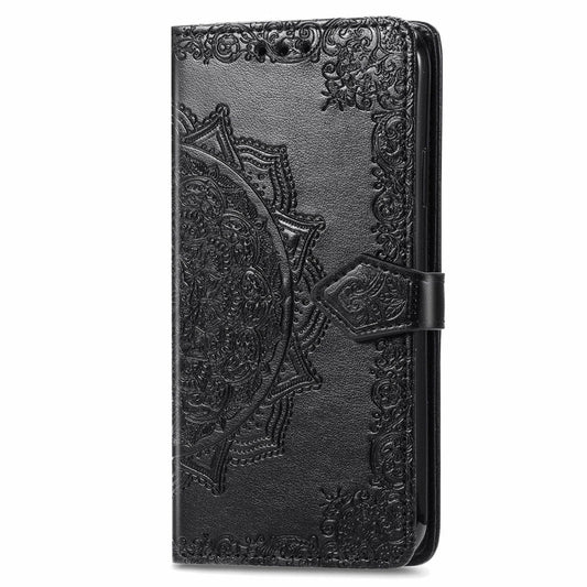 For Samsung Galaxy M15 Mandala Flower Embossed Leather Phone Case(Black) by buy2fix