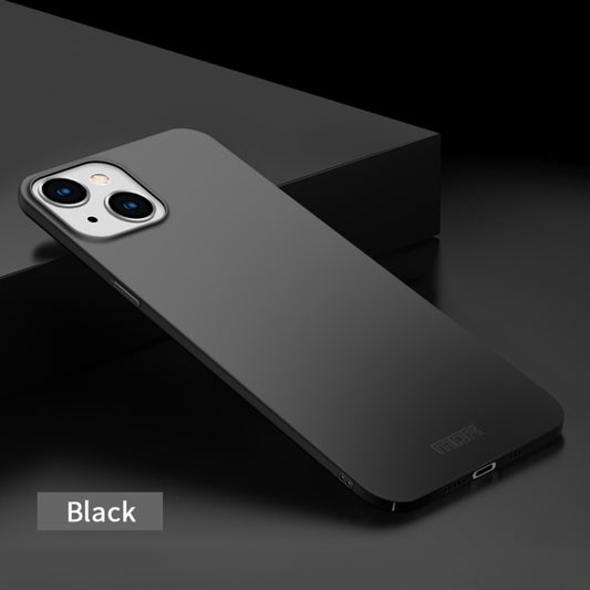 For iPhone 15 MOFI Frosted PC Ultra-thin Hard Phone Case(Black) - iPhone 15 Cases by MOFI | Online Shopping UK | buy2fix