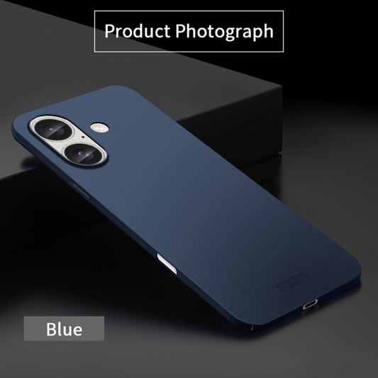 For iPhone 16 Plus MOFI Frosted PC Ultra-thin Hard Phone Case(Blue) by MOFI