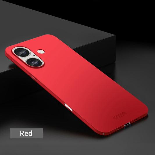 For iPhone 16 Plus MOFI Frosted PC Ultra-thin Hard Phone Case(Red) by MOFI