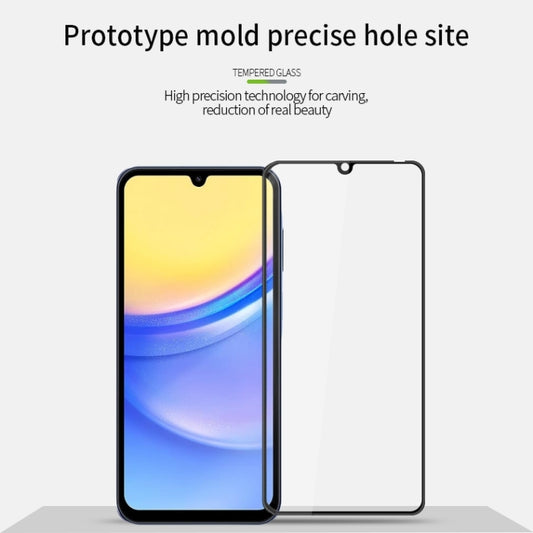 For Samsung Galaxy A15 PINWUYO 9H 3D Full Screen Explosion-proof Tempered Glass Film(Black) by PINWUYO