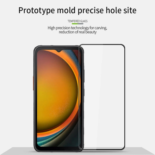 For Samsung Galaxy Xcover7 PINWUYO 9H 3D Full Screen Explosion-proof Tempered Glass Film(Black) by PINWUYO