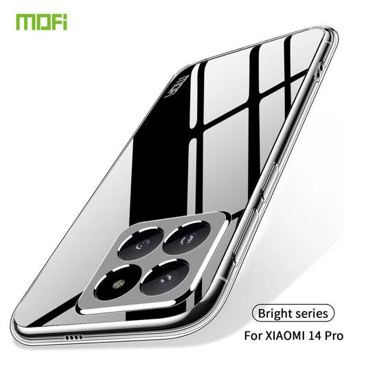 For Xiaomi 14 Pro MOFI Ming Series Ultra-thin TPU Phone Case(Transparent) by MOFI
