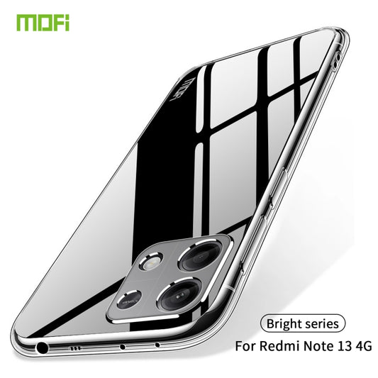 For Xiaomi Redmi Note 13 4G MOFI Ming Series Ultra-thin TPU Phone Case(Transparent) by MOFI