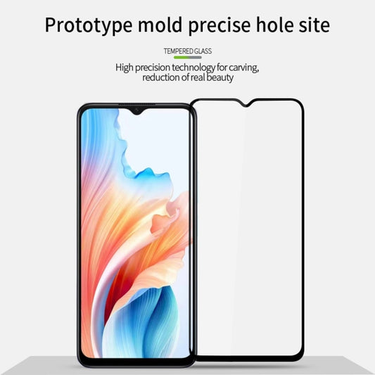 For OPPO A1i PINWUYO 9H 2.5D Full Screen Tempered Glass Film(Black) by PINWUYO