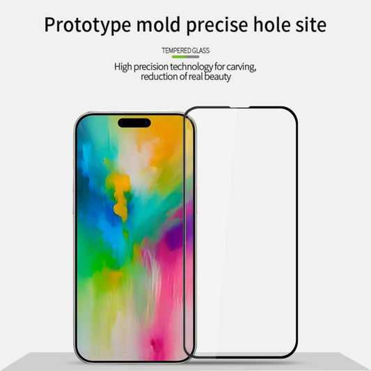 For iPhone 16 Pro Max MOFI 9H 2.5D Full Screen Tempered Glass Film(Black) by MOFI