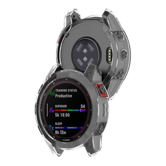 For Garmin Fenix 7X Pro Half-Package TPU Watch Protective Case(Transparent) by buy2fix