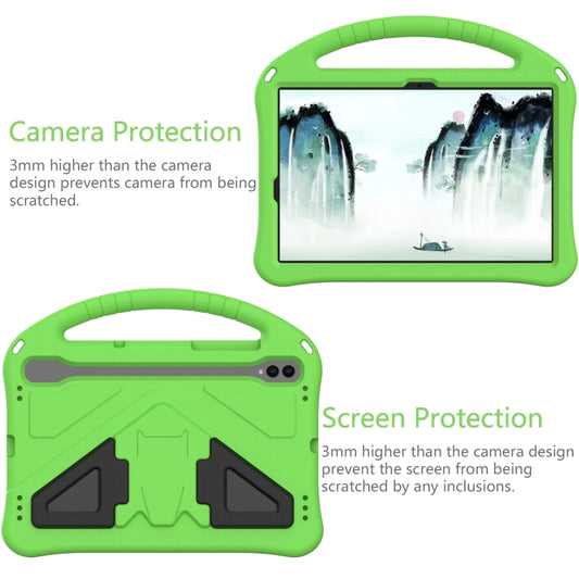 For Samsung Galaxy Tab S9 EVA Shockproof Tablet Case with Holder(Green) by buy2fix