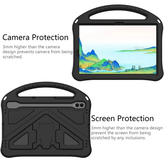 For Samsung Galaxy Tab S7 T870 EVA Shockproof Tablet Case with Holder(Black) by buy2fix