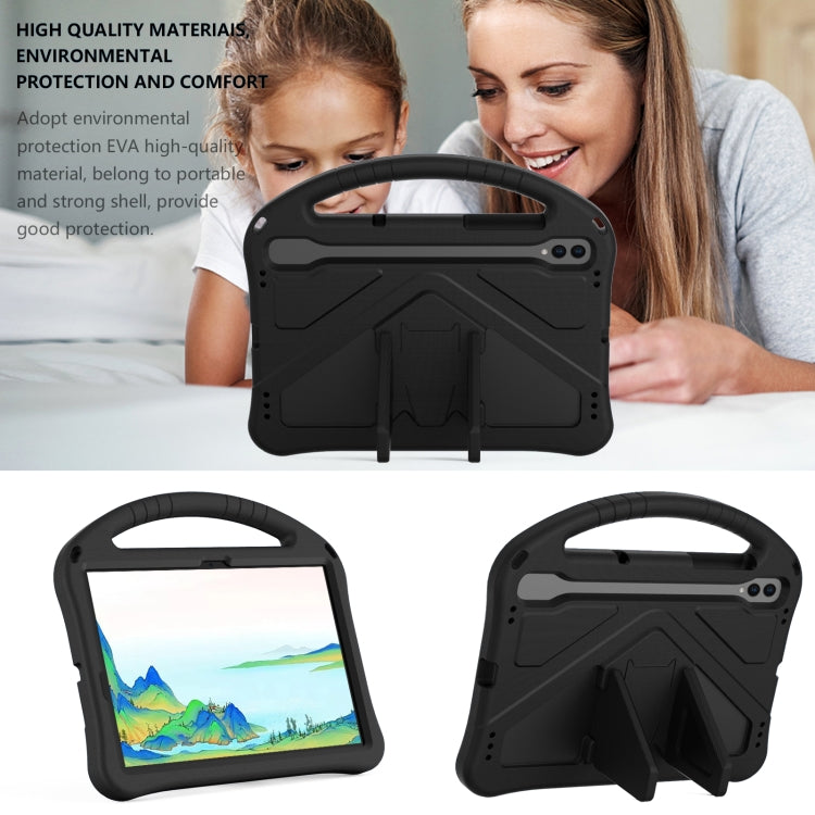For Samsung Galaxy Tab S7 T870 EVA Shockproof Tablet Case with Holder(Black) by buy2fix
